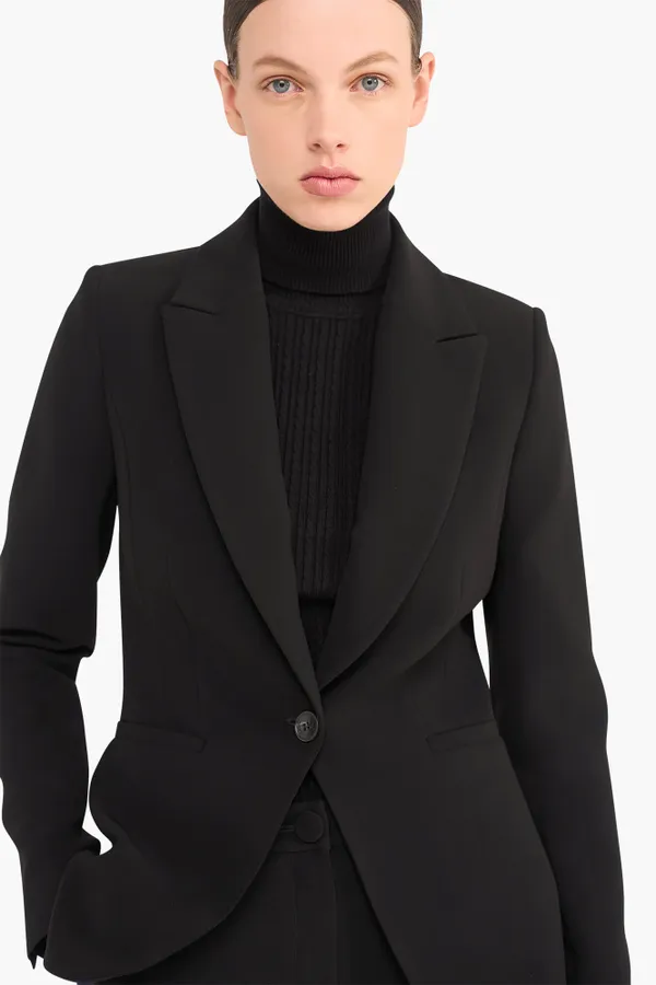 Blazer Dames Getailleerd Luke Zwart