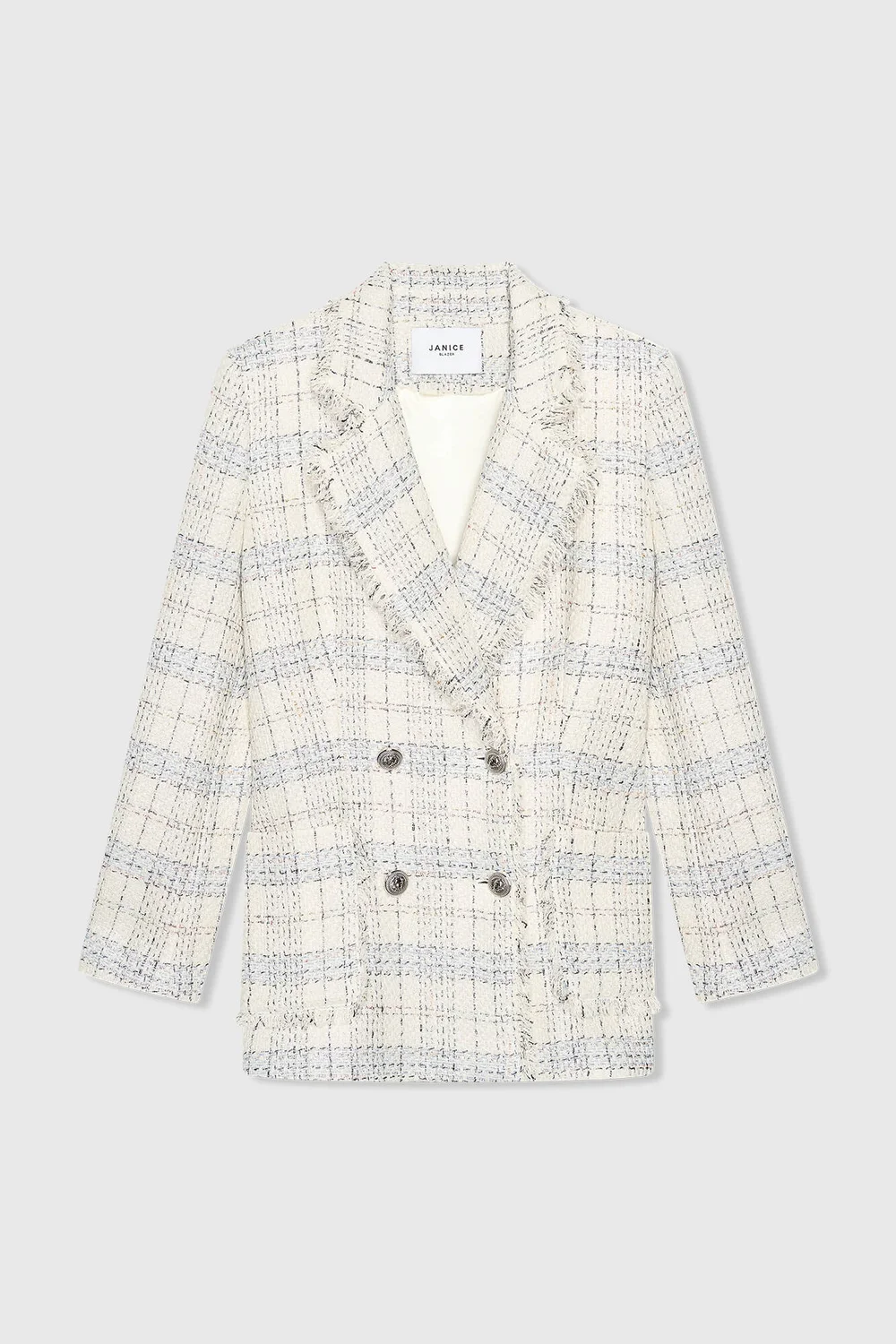 Martin Blazer Off White Metallic