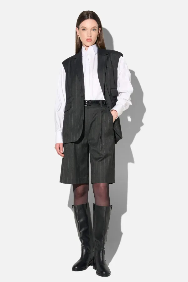 Blazer Vest Dames Zwart Krijtstreep Marvin