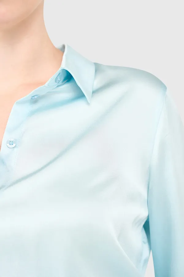 Abe Blouse Licht Blauw