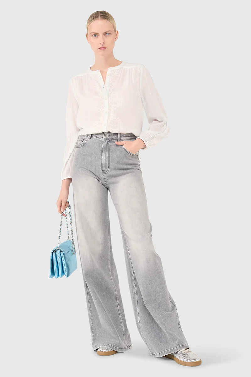 Austin Blouse Licht Blauw
