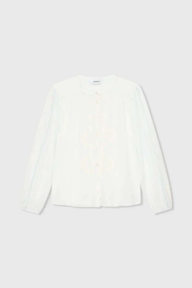 Austin Blouse Licht Blauw