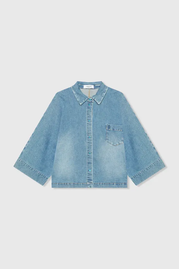 Blouse Dames Denim Kimono Carl 379