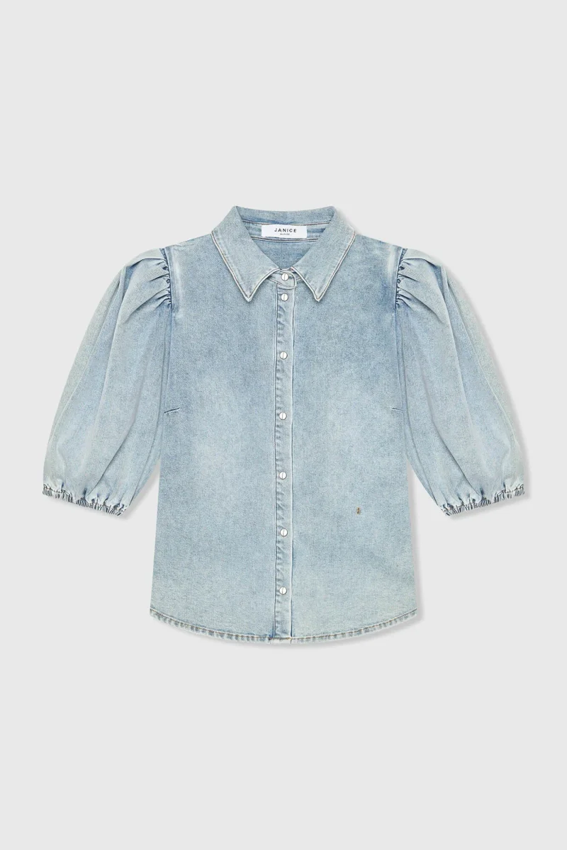 Blouse Dames Denim Pofmouw Lars 565