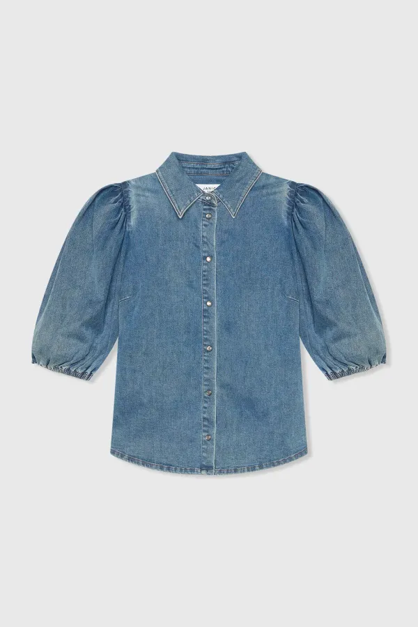 Blouse Dames Denim Pofmouw Lars 932