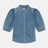Blouse Dames Denim Pofmouw Lars 932