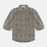 Blouse Dames Denim Pofmouw Lars Panterprint