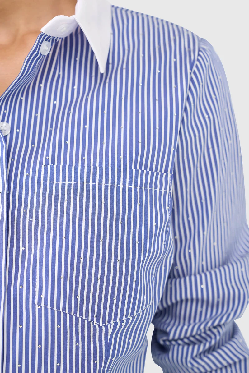 Justin  Blouse Streep Strass
