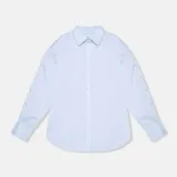 Blouse Dames Katoen Blauw Paul