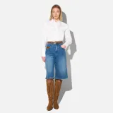 Blouse Dames Katoen Knoopjes Wit Rix