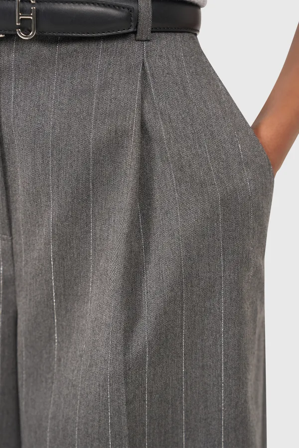 Mel Grijs Streep Lurex