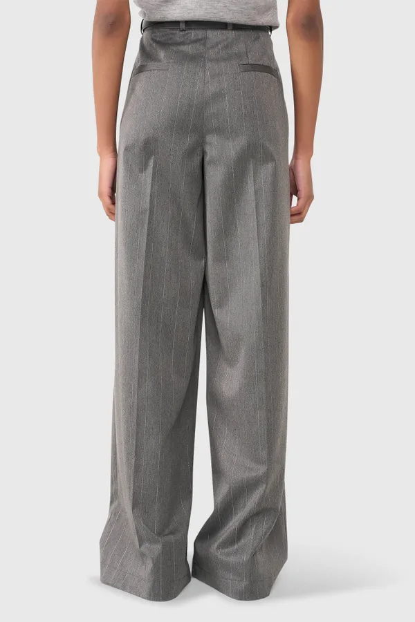 Mel Grijs Streep Lurex