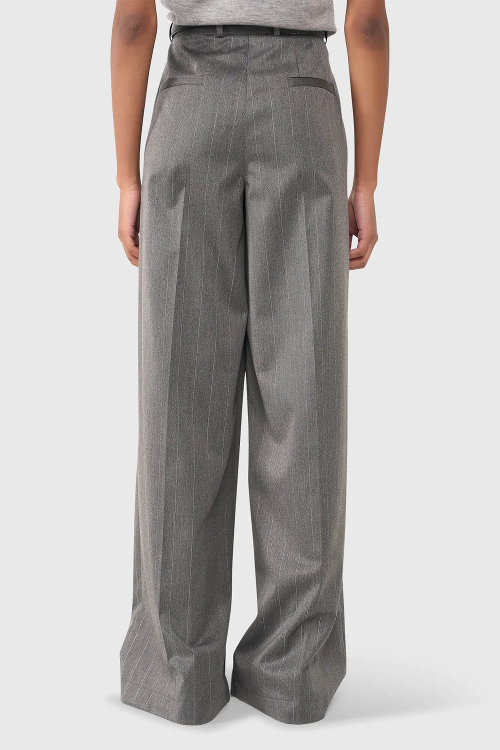 Mel Grijs Streep Lurex