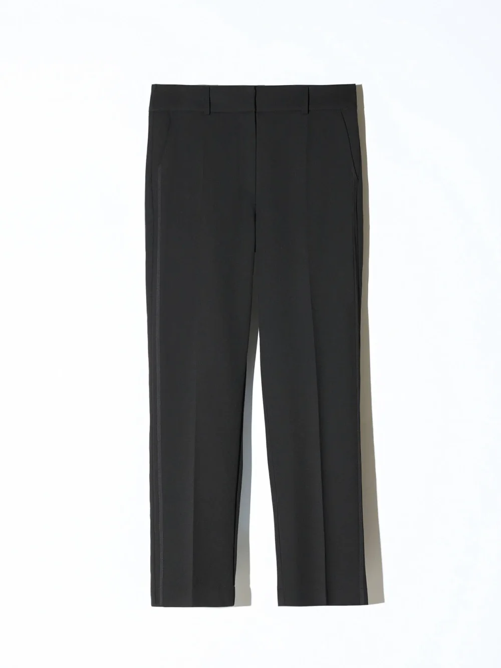 Broek Dames Rechte Pijp Cropped Zwart Sean