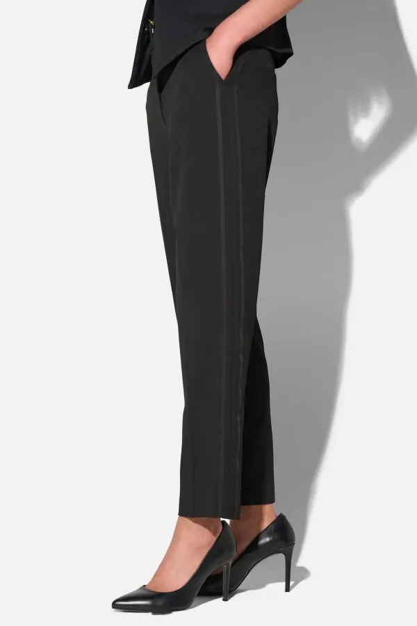 Broek Dames Rechte Pijp Cropped Zwart Sean
