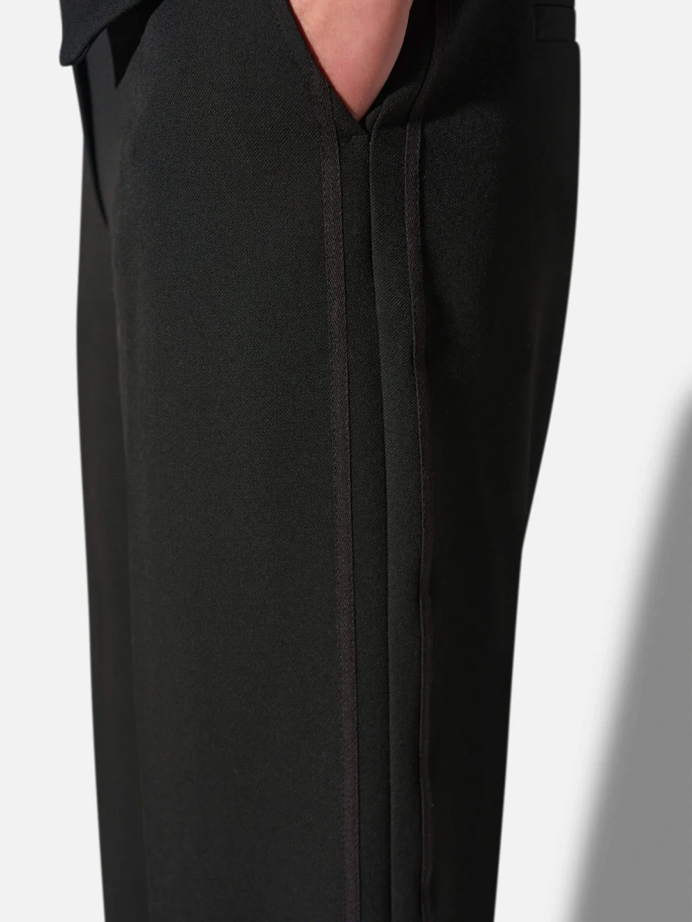 Broek Dames Rechte Pijp Cropped Zwart Sean
