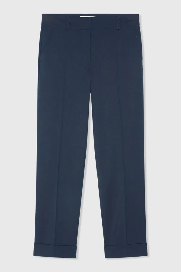 Broek Dames Steekzakken Donker Blauw Sean