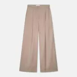 Broek Dames Wijde Pijp Bruin Mel