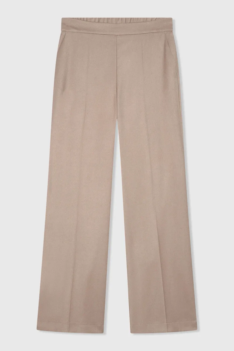 Broek Dames Wijde Pijp Bruin Pete