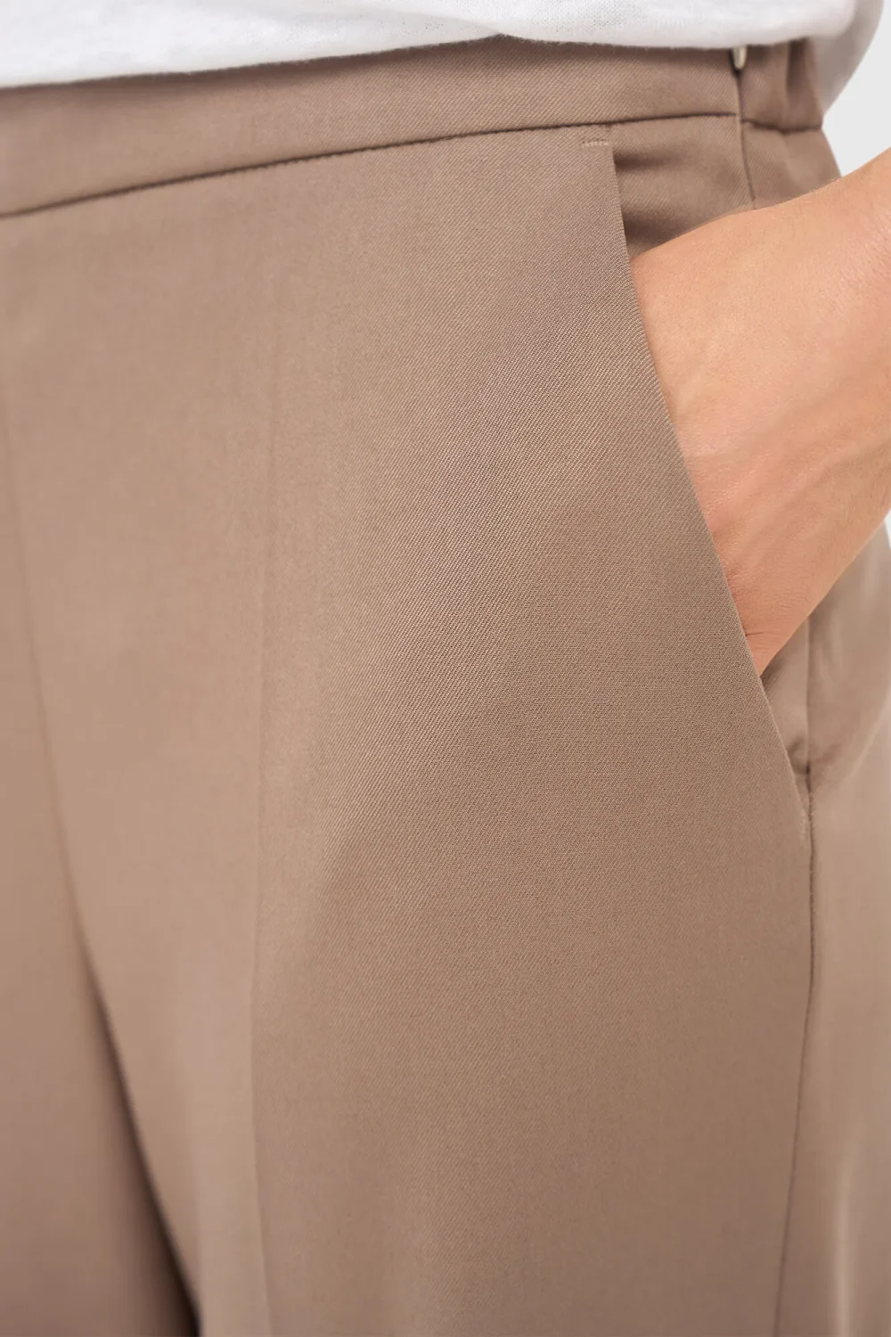 Broek Dames Wijde Pijp Bruin Pete