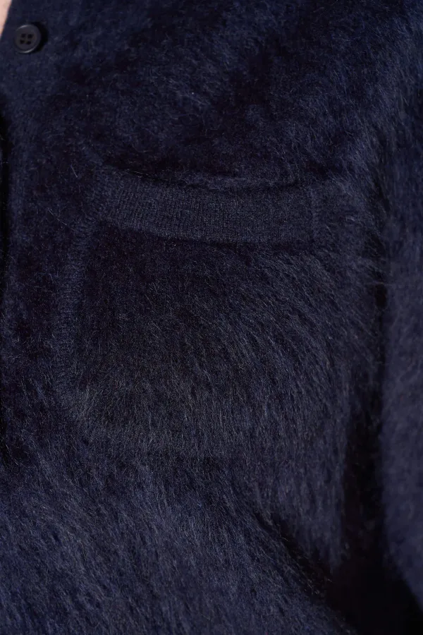 Brushed Cashmere Dames Polo Truitje Rebel Blauw