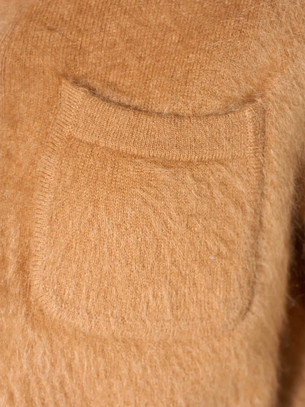 Brushed Cashmere Dames Polo Truitje Rebel Camel