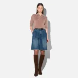 Brushed Cashmere Dames Polo Truitje Rebel Taupe