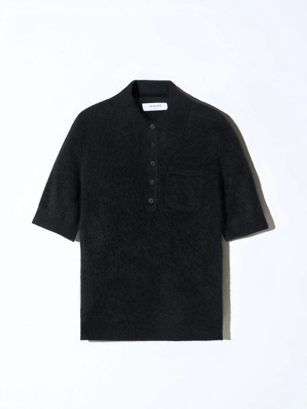 Brushed Cashmere Dames Polo Truitje Rebel Zwart