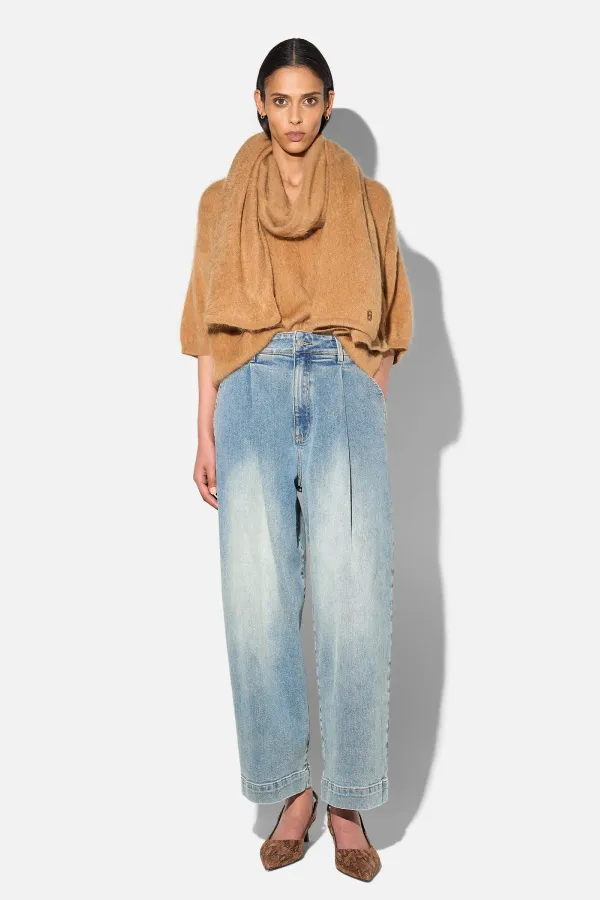 Brushed Cashmere Dames Sjaal Santos Camel