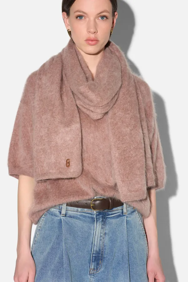 Brushed Cashmere Dames Sjaal Santos Taupe