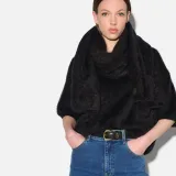 Brushed Cashmere Dames Sjaal Santos Zwart