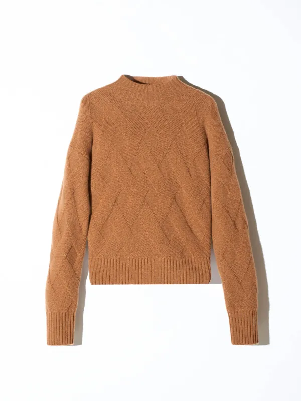 Camel Cashmere Dames Trui Taron