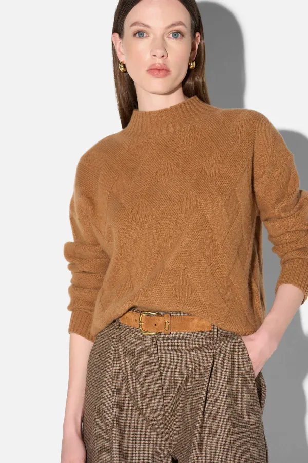 Camel Cashmere Dames Trui Taron