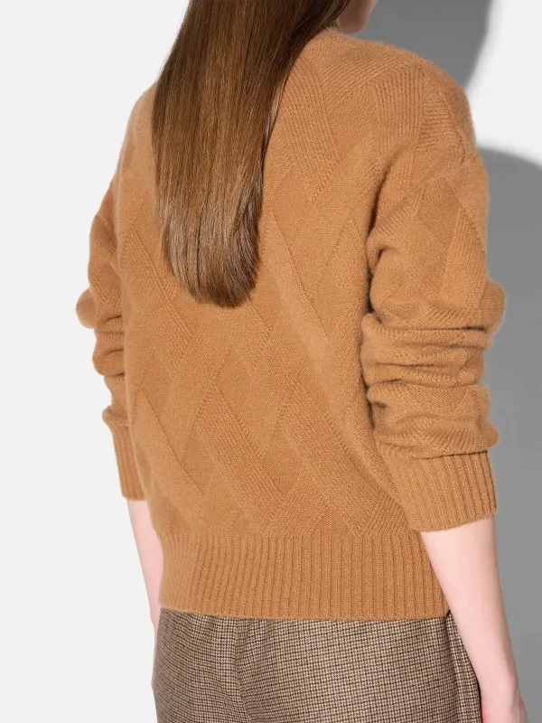 Camel Cashmere Dames Trui Taron
