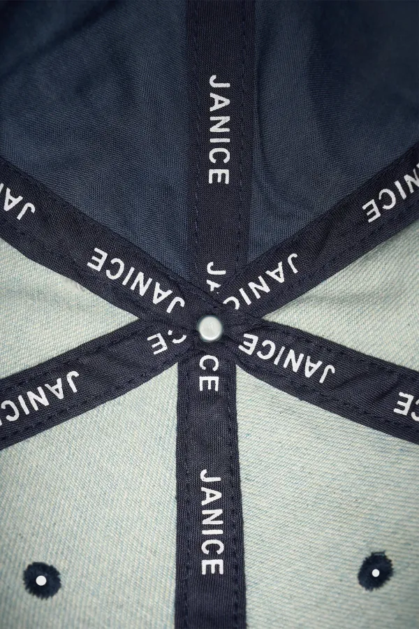 Cap Dames Logo Jeff Denim Blauw