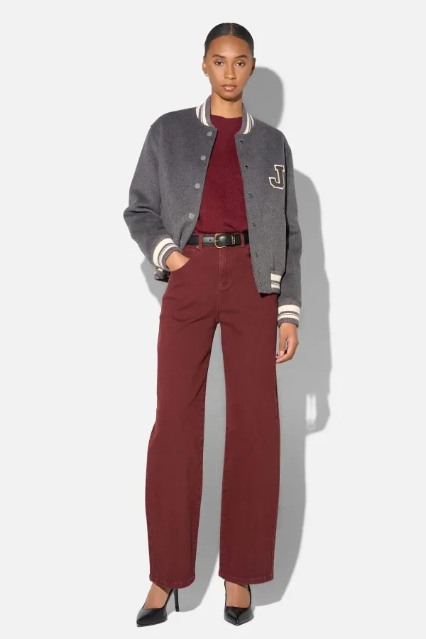 Cashmere Bomberjack Dames Double Faced Beige Collin Grijs