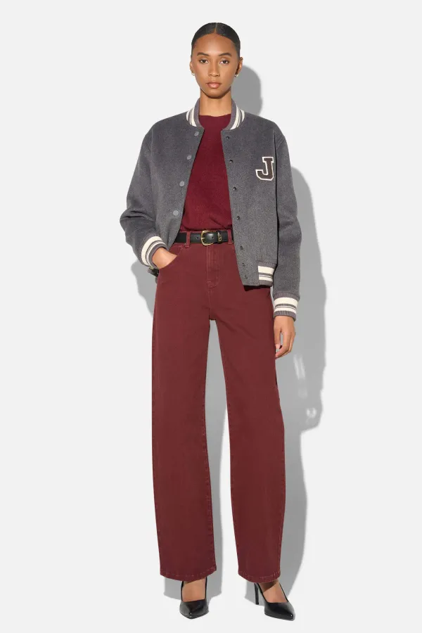 Cashmere Bomberjack Dames Double Faced Beige Collin Grijs