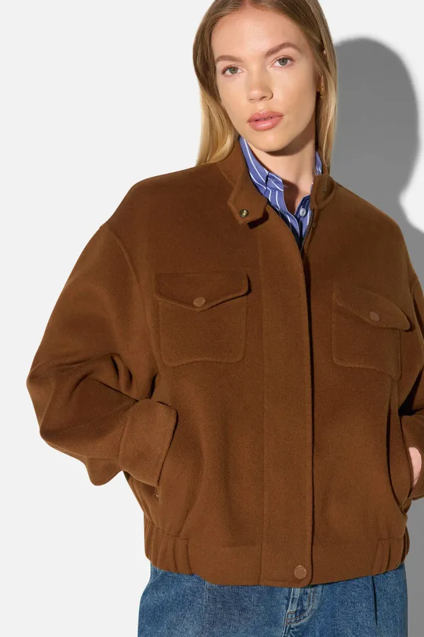 Cashmere Dames Jack Oversized Roan Tabacco