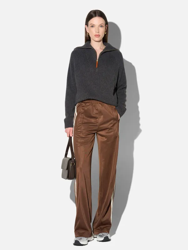 Cashmere Dames Trui Grijs Rits Yonas