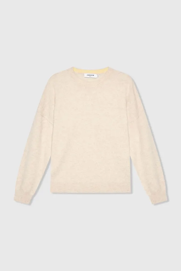 Cashmere Dames Trui Sweater Lewis Beige