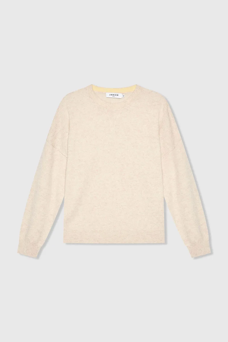 Cashmere Dames Trui Sweater Lewis Beige
