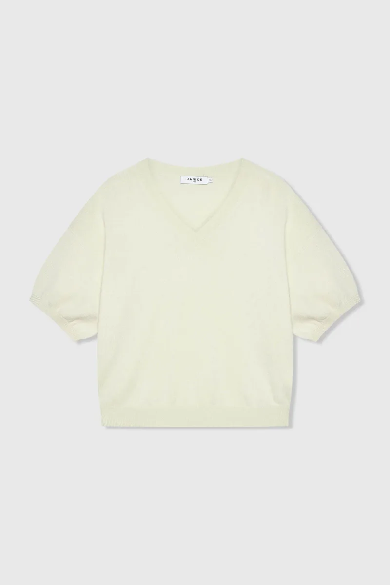 Cashmere Dames Trui V Hals Romeo Groen