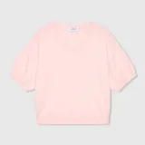 Cashmere Dames Trui V Hals Romeo Roze