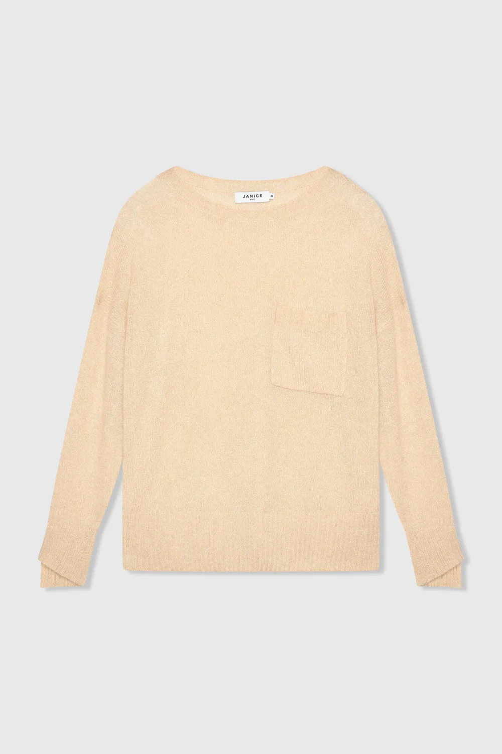 Cashmere Dames Trui Wijde Hals Dayton Beige