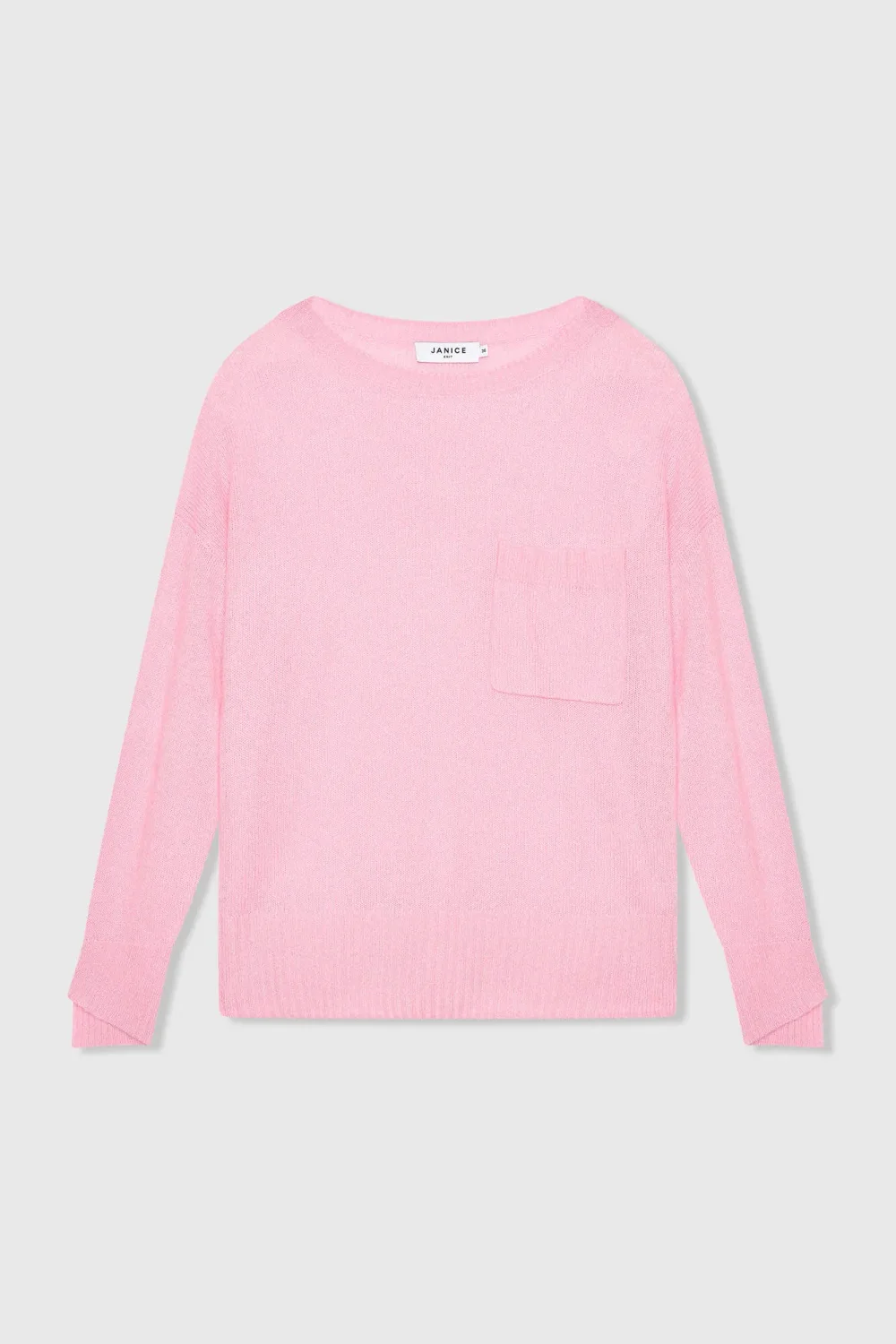 Cashmere Dames Trui Wijde Hals Dayton Roze