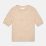 Cashmere Dames Truitje Korte Mouw Beige Eloi