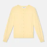 Cashmere Dames Vest Geel Lucas