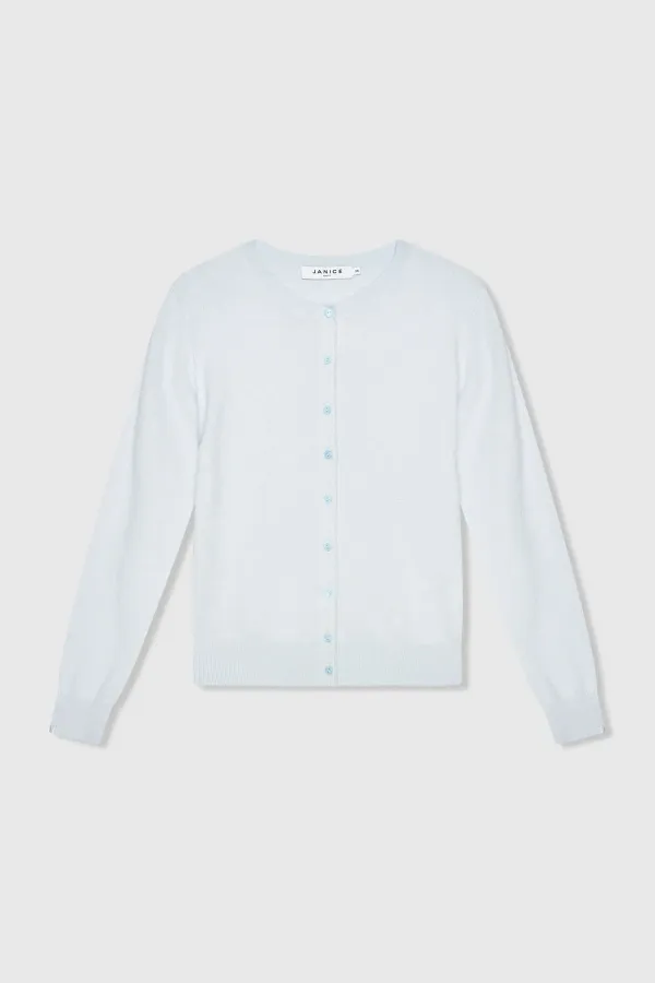 Cashmere Dames Vest Licht Blauw Lucas