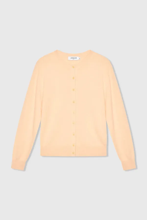 Cashmere Dames Vest Peach Lucas