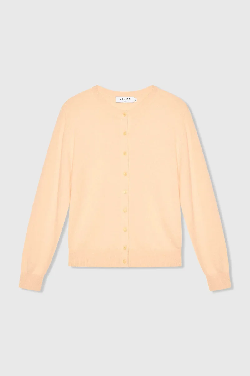 Cashmere Dames Vest Peach Lucas